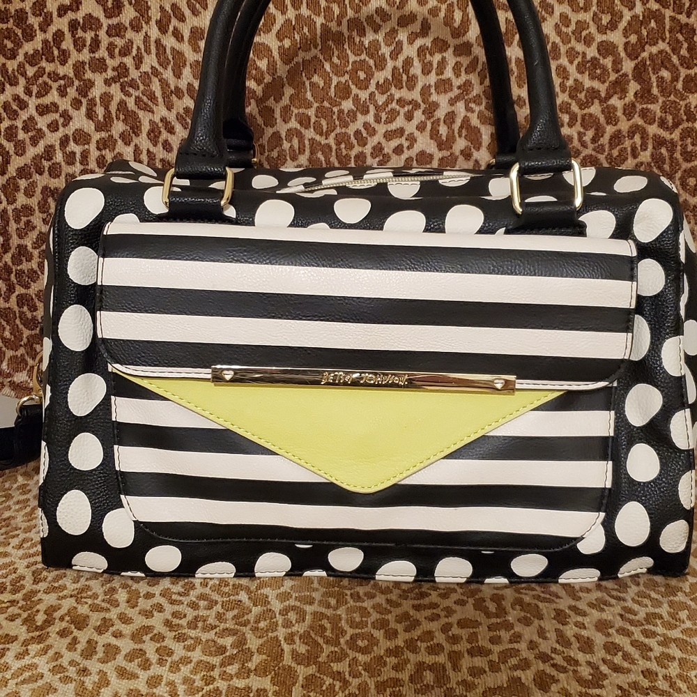 Betsey Johnson Satchel Bag with Adjustable Strap